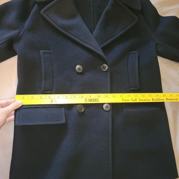 Vince Melton Coastal Navy Blue Peacoat Wool/Cashmere Blend
